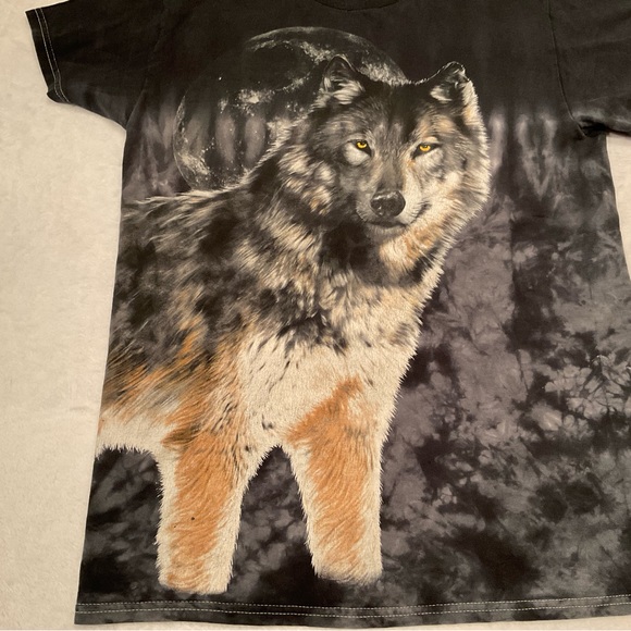 Gildan Wolf & Moon Men’s/Unisex T-Shirt Size Small - Picture 4 of 10